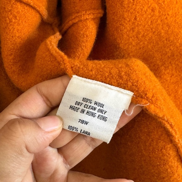 Eileen Fisher Wool Orange Jacket - Picture 5 of 9